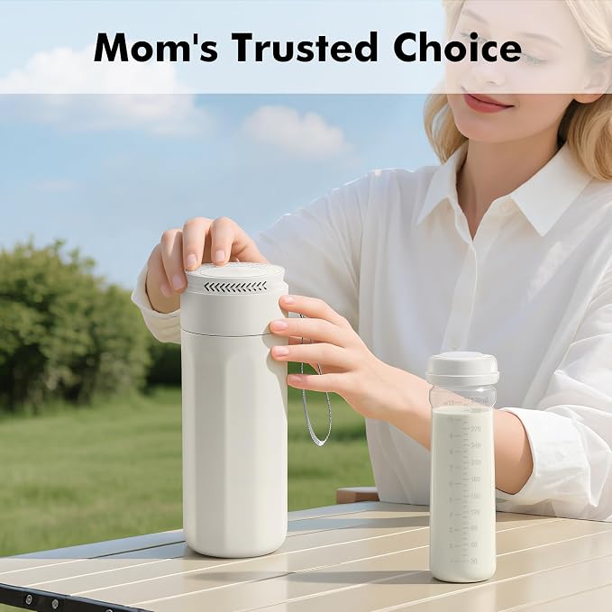 Portable Breast Milk Cooler - 11oz Breast Milk Cooler Bottle - Image 9