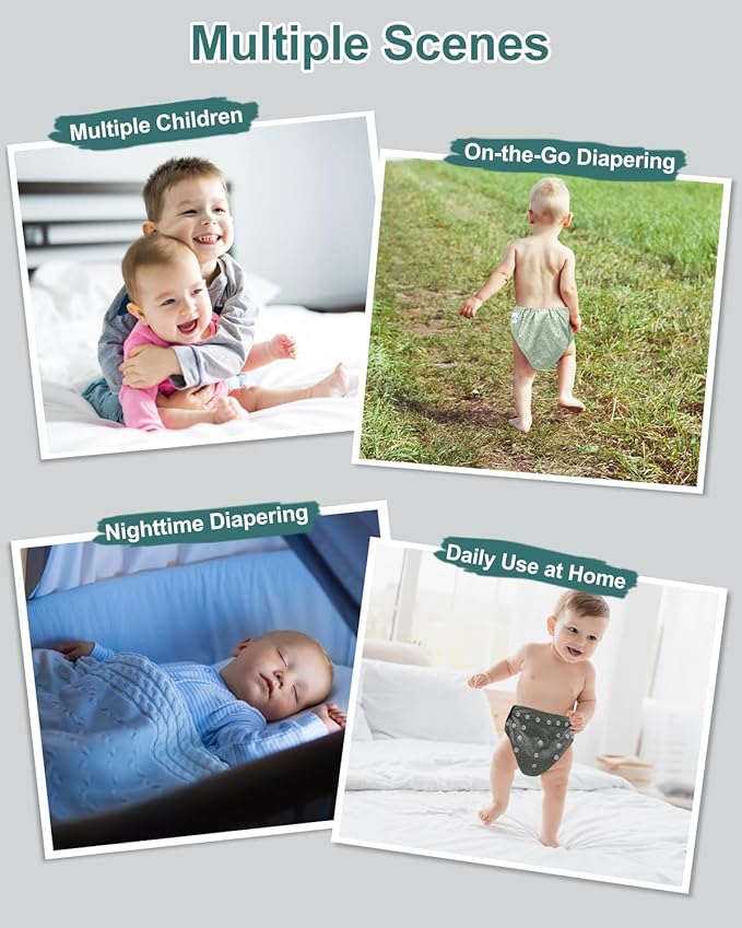 babygoal Reusable Charcoal Cloth Diapers - Image 6