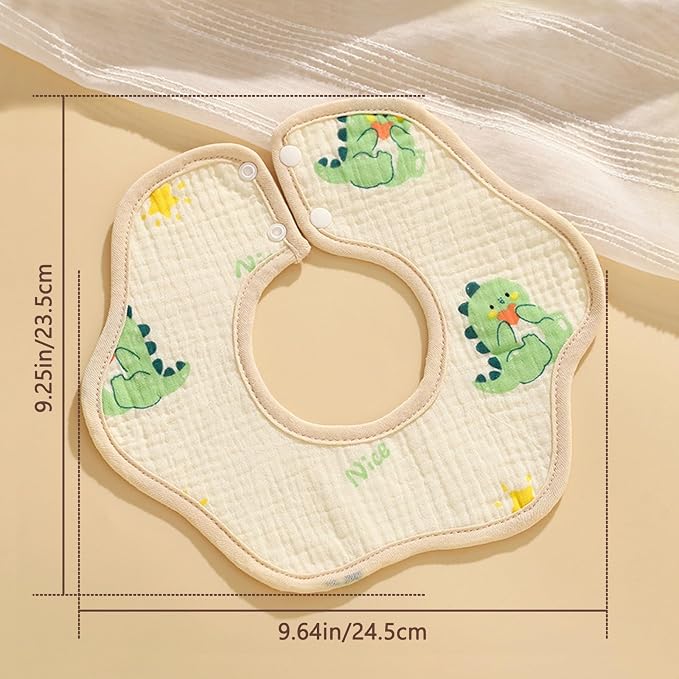 Baby Bibs Muslin Drool Teething Drooling Bibs - Image 3