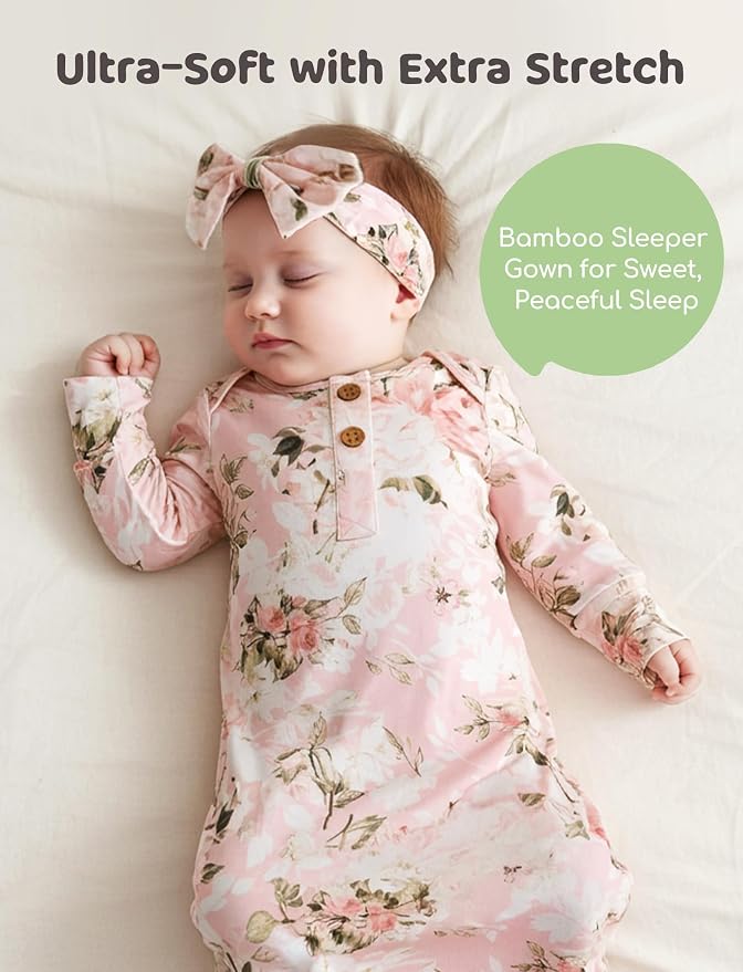 PATPAT Baby Sleeper Gown with Bamboo Viscose - Image 5