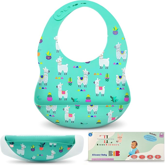 BPA-Free Silicone Baby Bibs by LuluLittles
