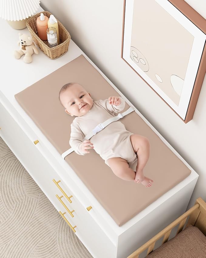 Wipeable Baby Changing Pad for Dresser and Table, Cozy Diaper Changing Pad - Image 4