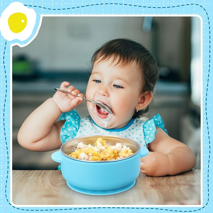 Nuogo 6 Pcs Stainless Steel Baby Bowls - Image 7