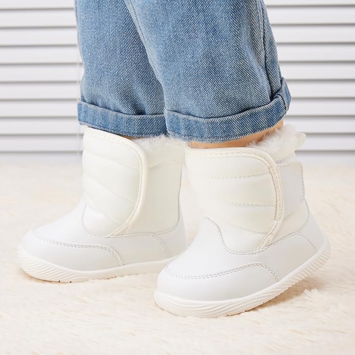 BMCiTYBM Baby Boy Girl Snow Boots Waterproof Winter Warm Booties Nonslip - Image 2