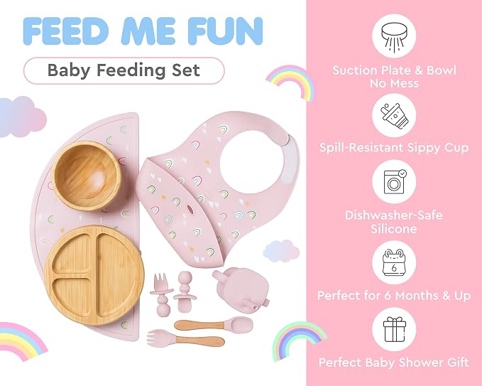 Bamboo Baby Feeding Set for Infants & Toddlers - Image 4