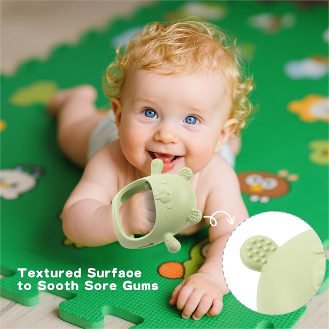 Baby Fruit Feeder with Popsicle Mold Cute Teething Toys Silicone Teethers - Image 6