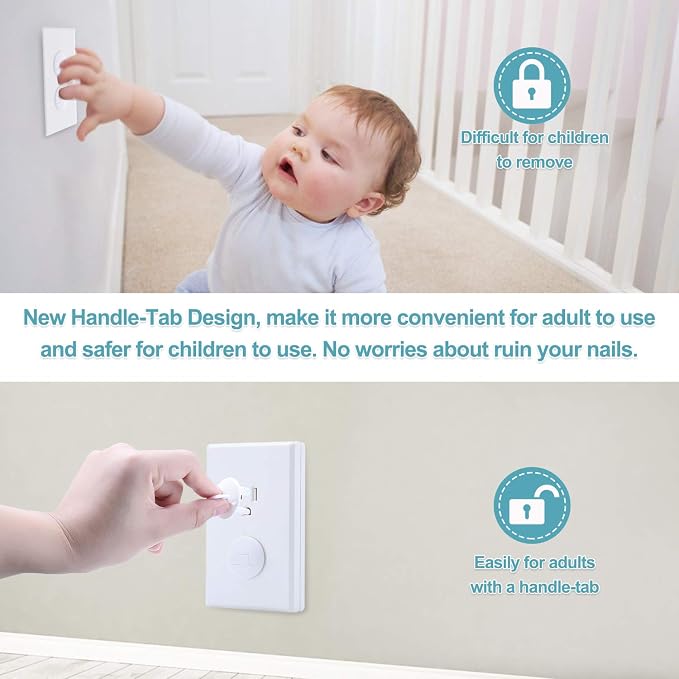 PRObebi Outlet Covers Baby Proofing 52 Pack, Plug Covers - Image 2