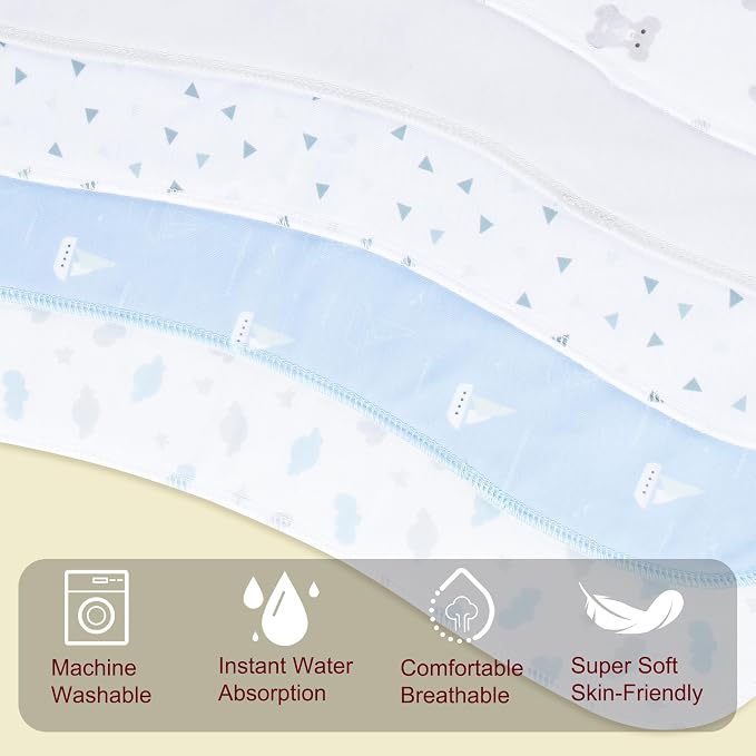 2-in-1 Burp Cloths and Baby Bibs - Image 5