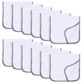 SWEET DOLPHIN 12 Pack Muslin Burp Cloths Large 100% Cotton Hand Washcloths by SWEET+DOLPHIN