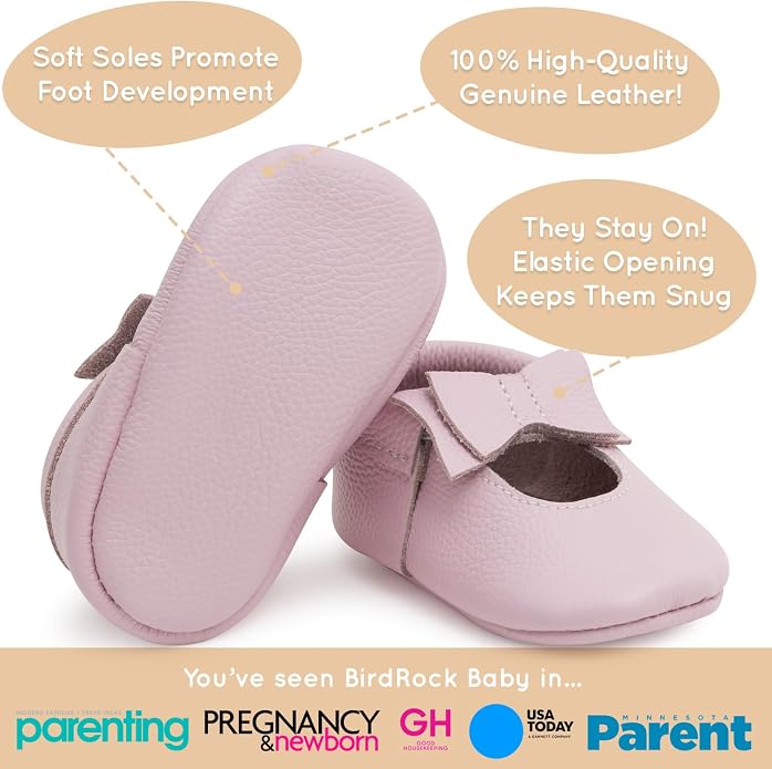 BirdRock Baby Bow and Knot Moccasins - Image 3