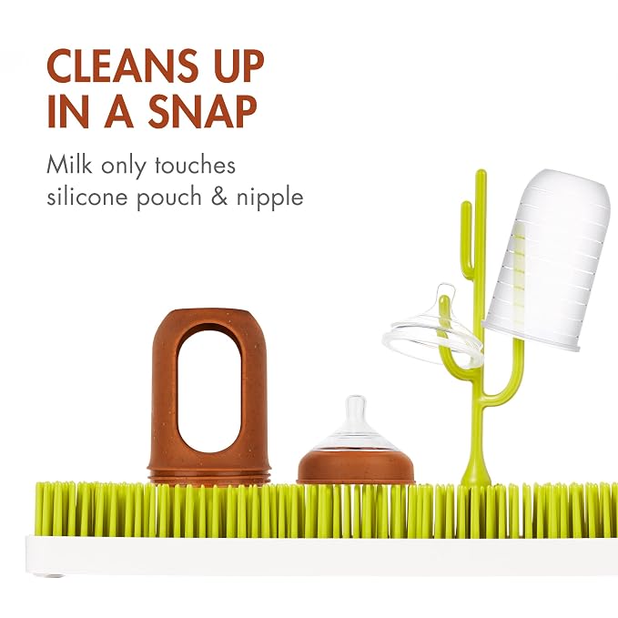Boon Nursh Reusable Silicone Pouch Baby Bottles - Image 4