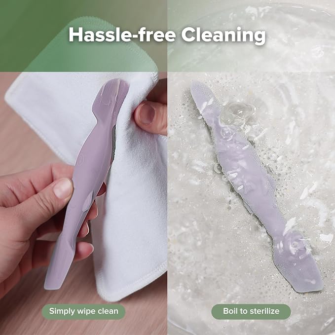 haakaa Baby Diaper Cream Spatula, NoMess Dual-Ended Silicone Diaper Rash Cream - Image 7