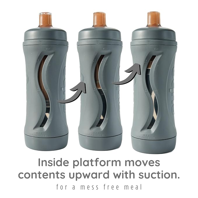 Subo Baby Food Bottle | No Mess Baby Toddler Self Feeder | Squeeze Free Design - Image 2