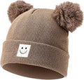 AZJ Baby Beanie Hat Toddler Infant Winter Knitted Hat Kids Soft Warm Pom Pom by AZJ