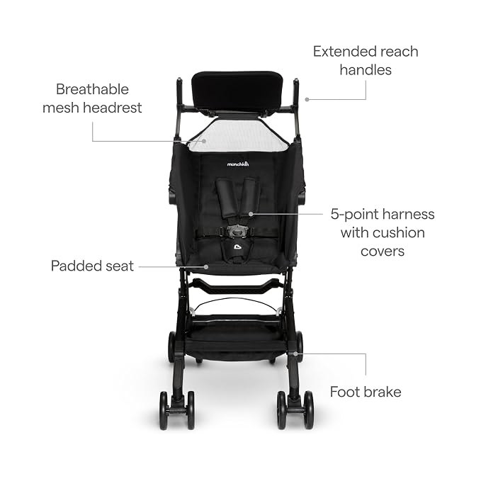 Munchkin Sparrow Travel Baby Stroller, Ultra Compact and Lightweight, - Image 5