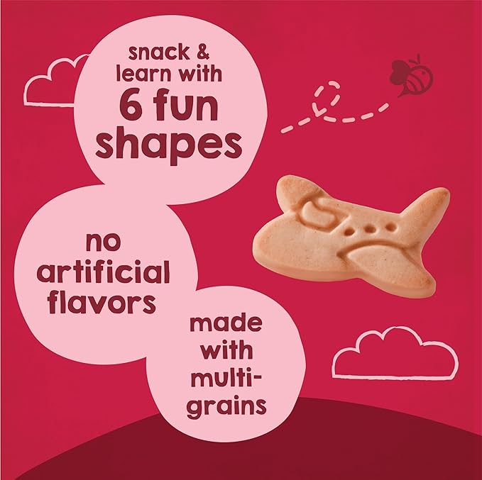 Happy Tot Organic Multi-Grain Cookies Toddler Snack, Fun Transportation Shapes - Image 3