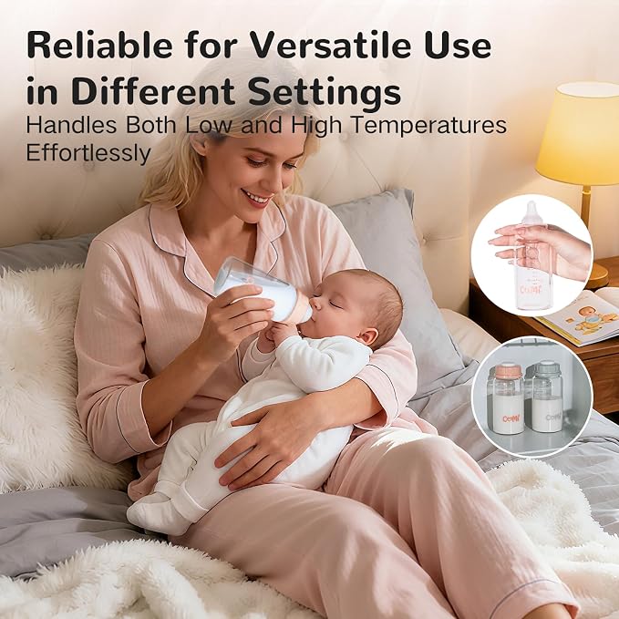 COMI Natural Glass Baby Bottle, Standard Neck Breastmilk Storage Bottle - Image 8