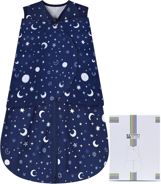 Newborn Sleep Sack Baby Swaddle, Swaddle me 0-3 Month, 3-Way Adjustable - Image 7