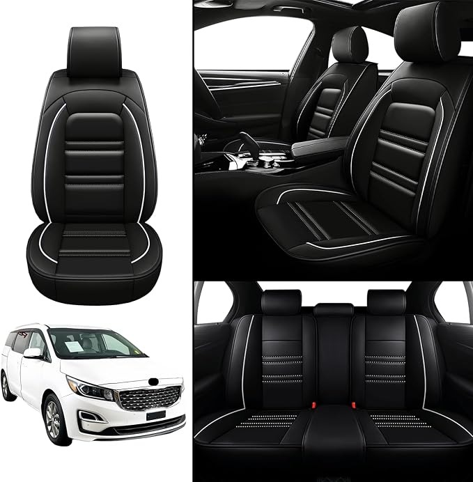Seat Covers for kia Sedona 2003-2021 | 5-Seats Leather Seat Covers - Image 2