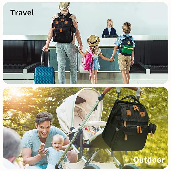 KABAQOO Diaper Bag Backpack - Image 7