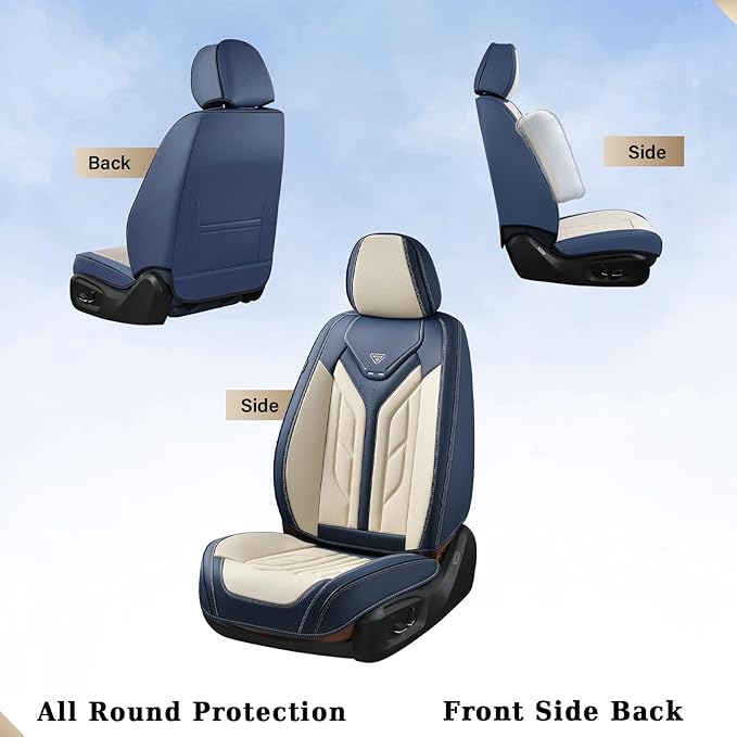 Coverado Car Seat Covers Full Set, Leather Seat Covers - Image 6