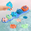 Toddler Bath Toys, Premium Silicone Mold Free Ocean Animal Shape Sorting & by Texviko
