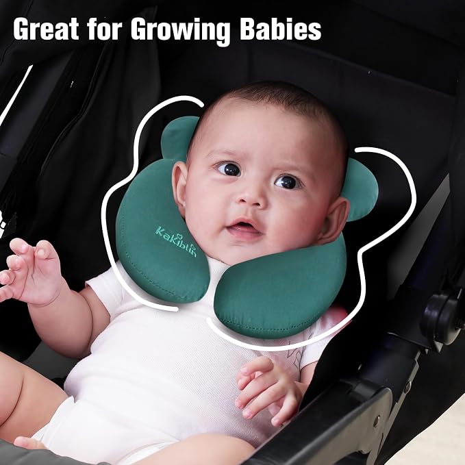 KAKIBLIN Baby Travel Pillow, Upgraded Baby Support Pillow - Image 4