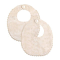 GZMM Baby Bib For Girls, Reversible Waterproof Handmade Natural Cotton Baby by GZMM