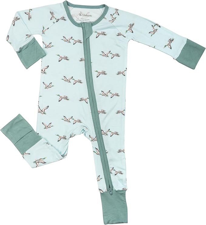 LollyBanks Baby Pajamas, 2-Way Zipper Romper, 95% Viscose Made from Bamboo and by LollyBanks