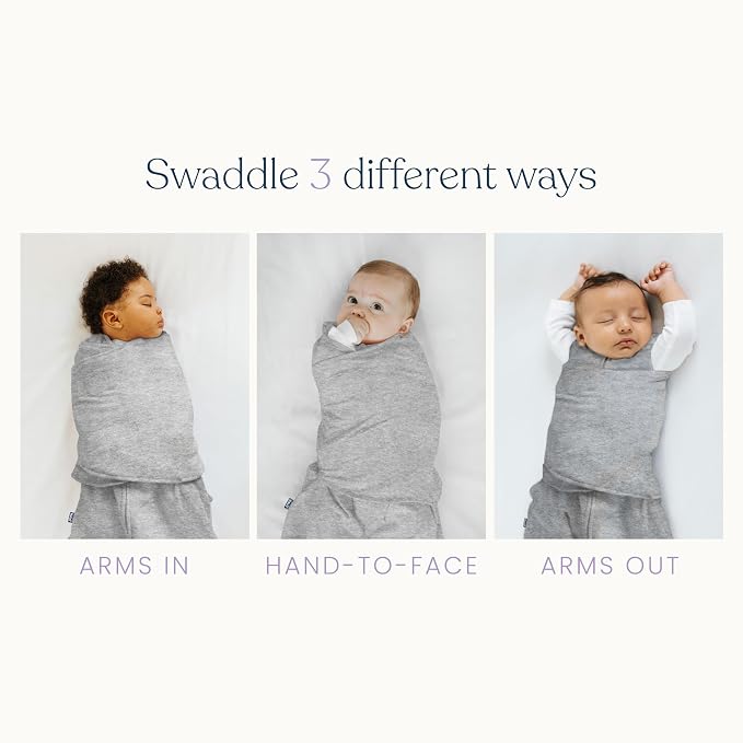 HALO 100% Cotton Sleepsack Swaddle, 3-Way Adjustable Wearable Blanket, TOG 1.5 - Image 4