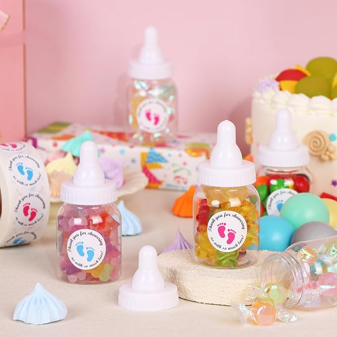 62 Pcs 3.5 Inch Baby Mini Milk Bottle Baby Shower Favor - Image 2