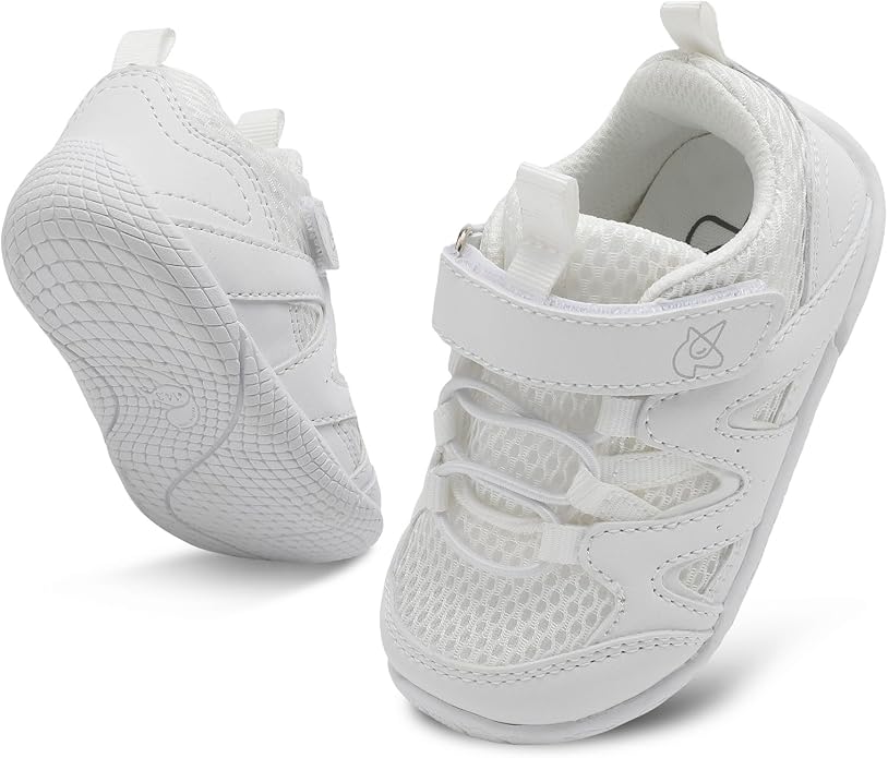 LeIsfIt Baby Shoes Boys Girls First Walking Shoes Non-Slip Toddler Breathable by Leisfit