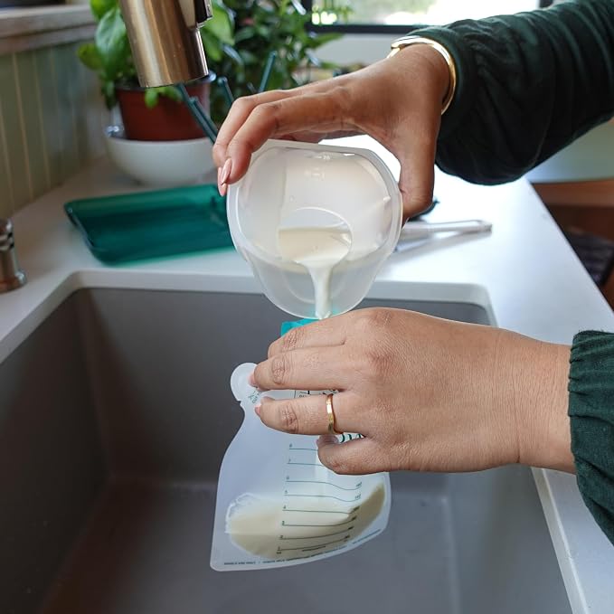 Willow - Silicone Wearable Breast Pump - Passive Suction Milk Collector - Hands - Image 4