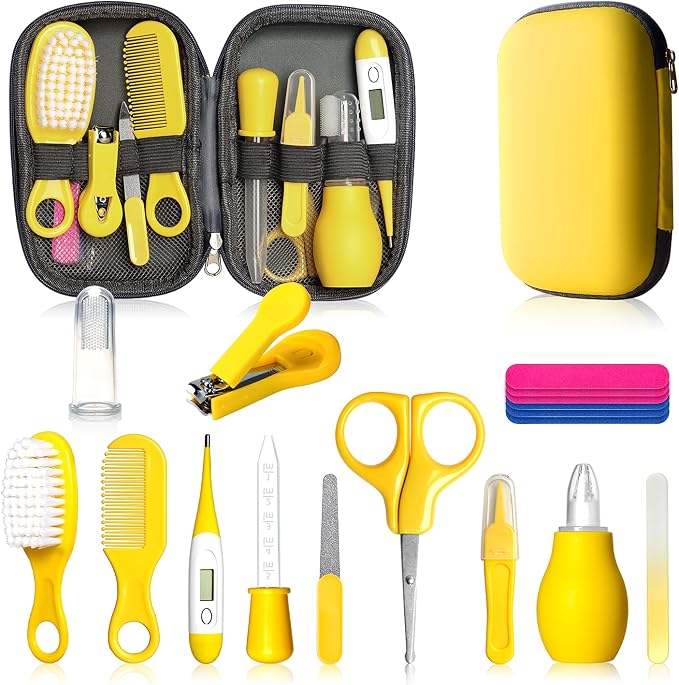 Baby Healthcare and Grooming Kit, Baby Safety Care Set, Baby Electric Nail by Qunlionslife