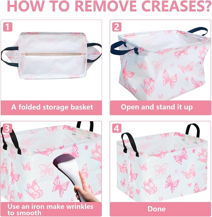 Rectangle Kids Gift Storage Basket Shelf Storage Basket Organizer Box Clothes - Image 4