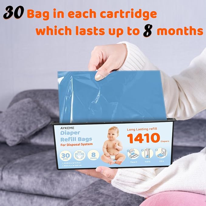 Diaper Pail Refills Bags Compatible - Image 3
