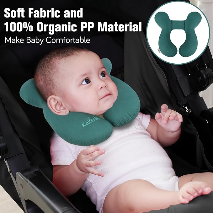 KAKIBLIN Baby Travel Pillow, Upgraded Baby Support Pillow - Image 2