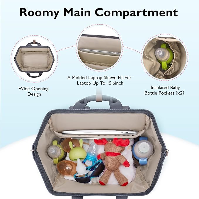 mommore Breast Pump Bag Backpack - Image 3