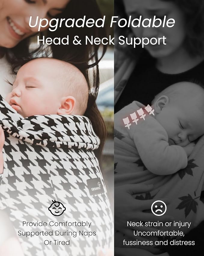 GROWNSY Baby Carrier Newborn to Toddler, Cozy Baby Wraps Carrier, Ergonomic - Image 7