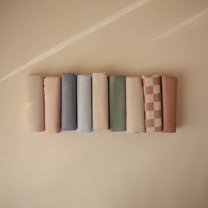 mushie Waterproof Changing Pad Liners | 100% Organic Cotton | Set of 3 - Image 3