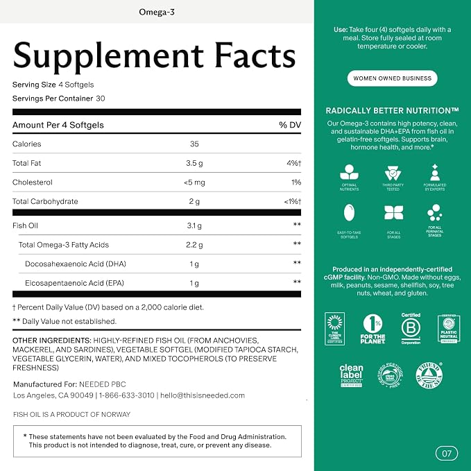 Needed. Prenatal Omega-3 - Image 2
