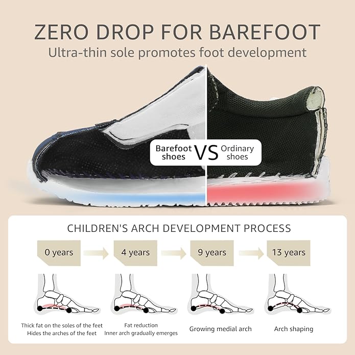Toddler Wide Toe Box Barefoot Shoes Boys Girls Sneakers Kids Tennis Shoes - Image 4