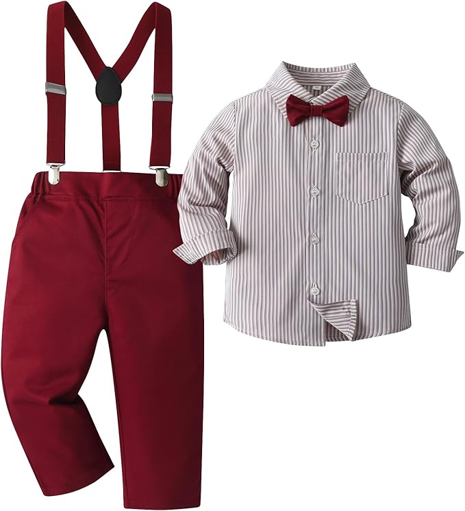 Boarnseorl Baby Boys Pants Sets, Toddler Gentleman Outfits, Infant Long Sleeve by Boarnseorl