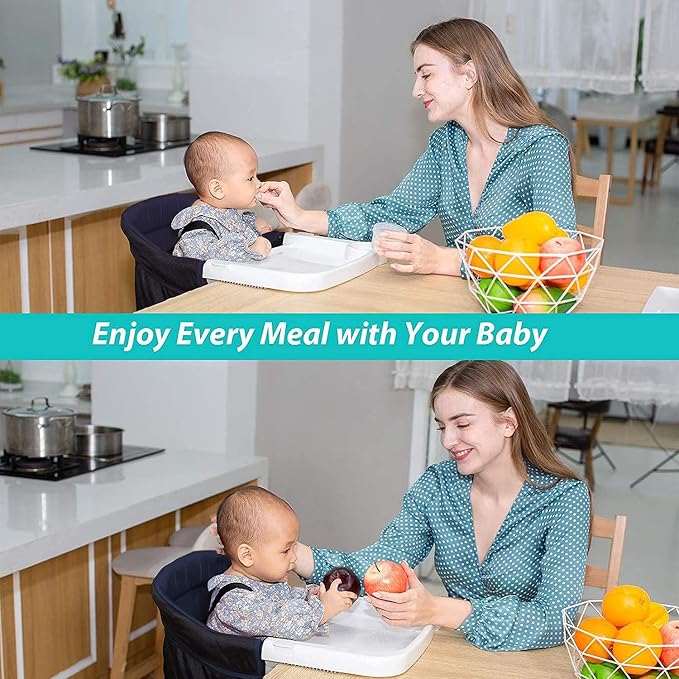 Hook On High Chair with Tray, Fast TableChair Clip on TableHigh Chair, - Image 2