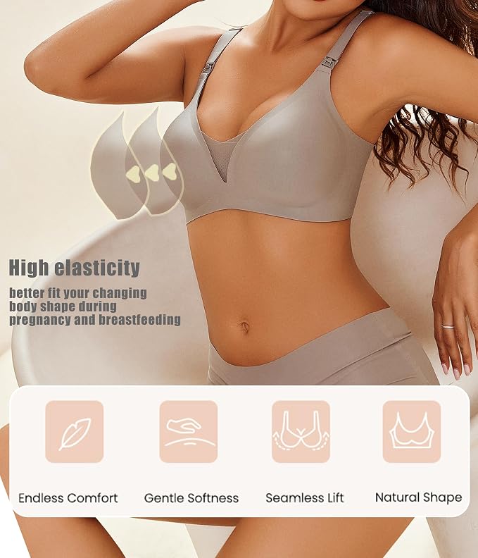 Avidlove Nursing Bras for Breastfeeding Seamless Ultra Comfort Pregnancy - Image 2