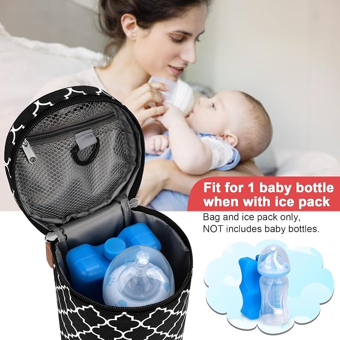 Accmor Breastmilk Cooler Bag, Insulated Baby Bottle Cooler Tote Bags - Image 3