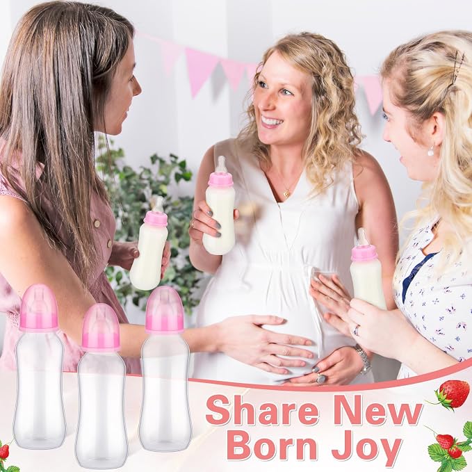 TrelaCo Cool Baby Shower Games Sets 12 Pcs Feeding Bottles - Image 5