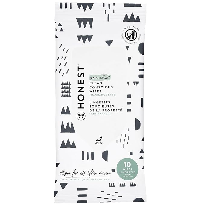 The Honest Company Clean Conscious Multi-Use Wipes Hypoallergenic and Unscented by TheHonestCompany