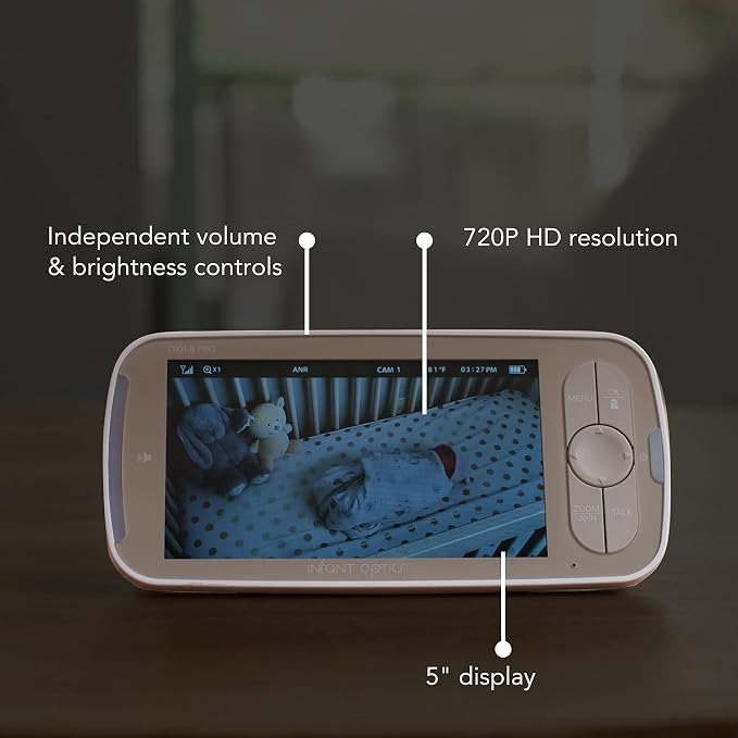 Infant Optics DXR-8 PRO Video Baby Monitor, 720P HD Resolution 5" Display - Image 5