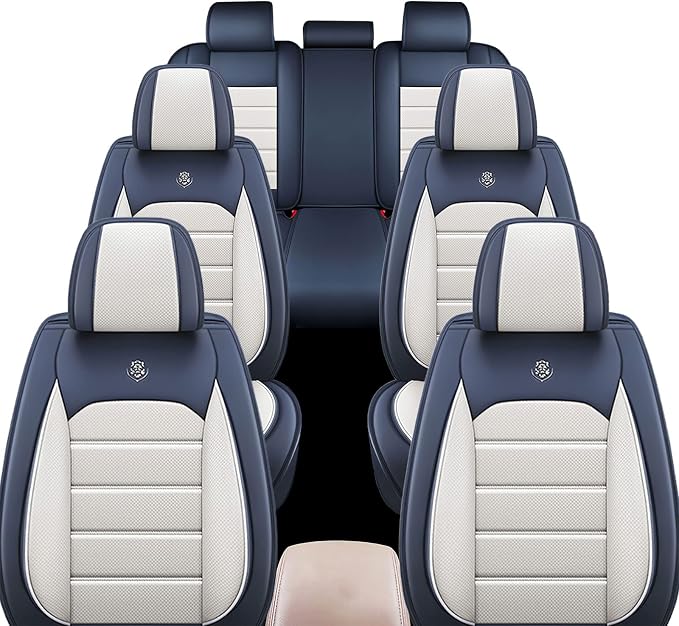 JOJ Car Seat Cover Fit for Toyota Highlander 2001-2025, 7 Seat Car Seat Cover - Image 2
